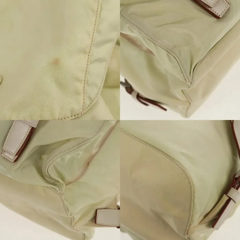 Prada Nylon Backpack Beige
